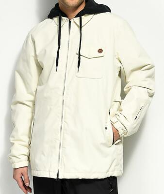 THIRTYTWO Men's MERCHANT Snow Jacket - Dirty White - Medium - NWT