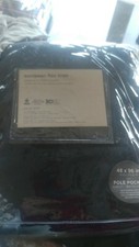 2 West Elm European flax Curtains drapes panels midnight blue 48 96 New refolded