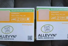 3 BOXES Allevyn Non-Adhesive Hydrocellular Foam Dressing 4x4in, 30 Pieces Total