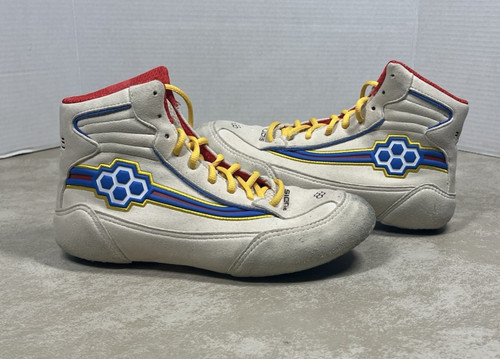 Rudis Ninety 5 White Blue Wrestling Shoes Size 6.5 Mens/ 8 Womens