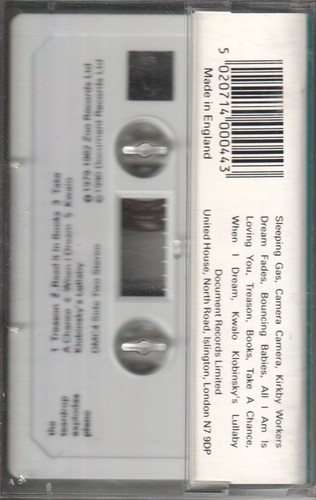 Teardrop Explodes Piano cassette UK Document 1990 cassette DMC4 - Picture 2 of 2