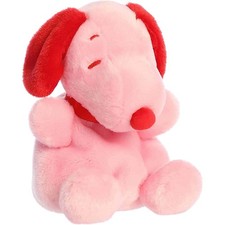 Aurora World Plush - Adorable Palm Pals - RED  PINK SNOOPY Peanuts - 5 inch 