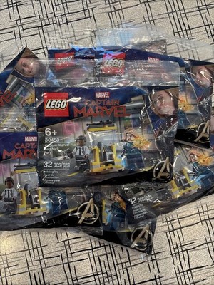 8 Pack Captain Marvel Nick Fury 30453 LEGO Polybag 32PC P Bag New Factory Sealed