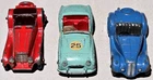 Dinky Toys Cars Vintage Red Jaguar Blue Frazer-Nash Turquoise Triumph TR2 LOT
