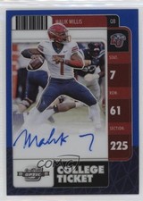 2022 Panini Chronicles Draft Picks Blue Prizm /15 Malik Willis #CO-MWI Auto 1lr3