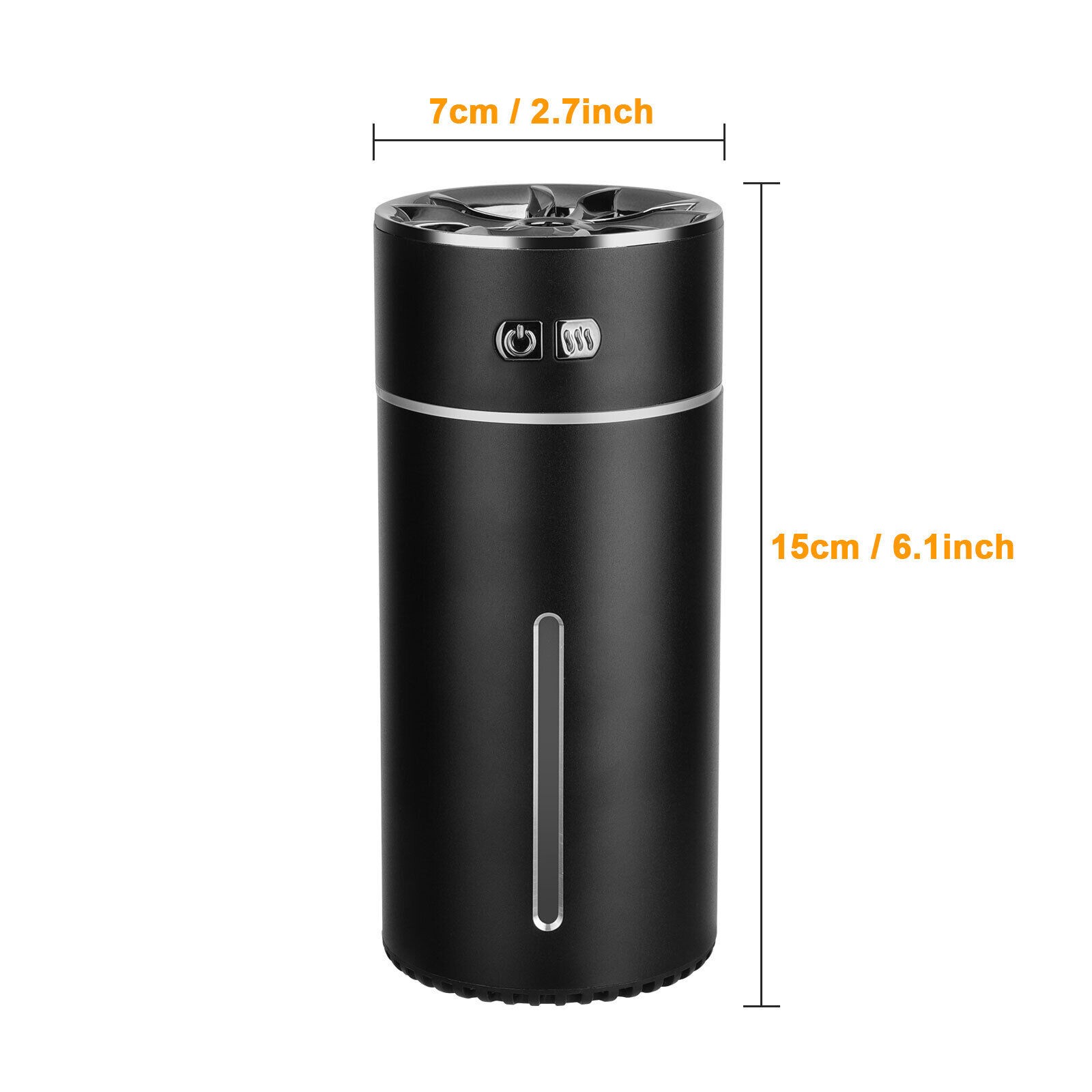 1 PC 300ml Waterless Essential Aroma Oil Diffuser Ultrasonic Car Air Humidifier;