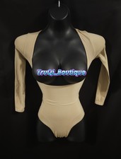SKIMS Seamless Sculpt Long Sleeve Open Bust Bodysuit Shapewear Clay size XS