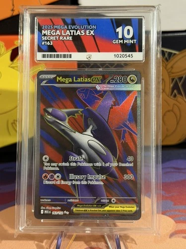 Mega Latias EX 163/132 Mega Evolution ACE 10 (PERFECT SUBGRADES)