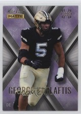 2022 Wild Card MATTE X-Plode Black - Purple X George Karlaftis #MXP-17 1k9e