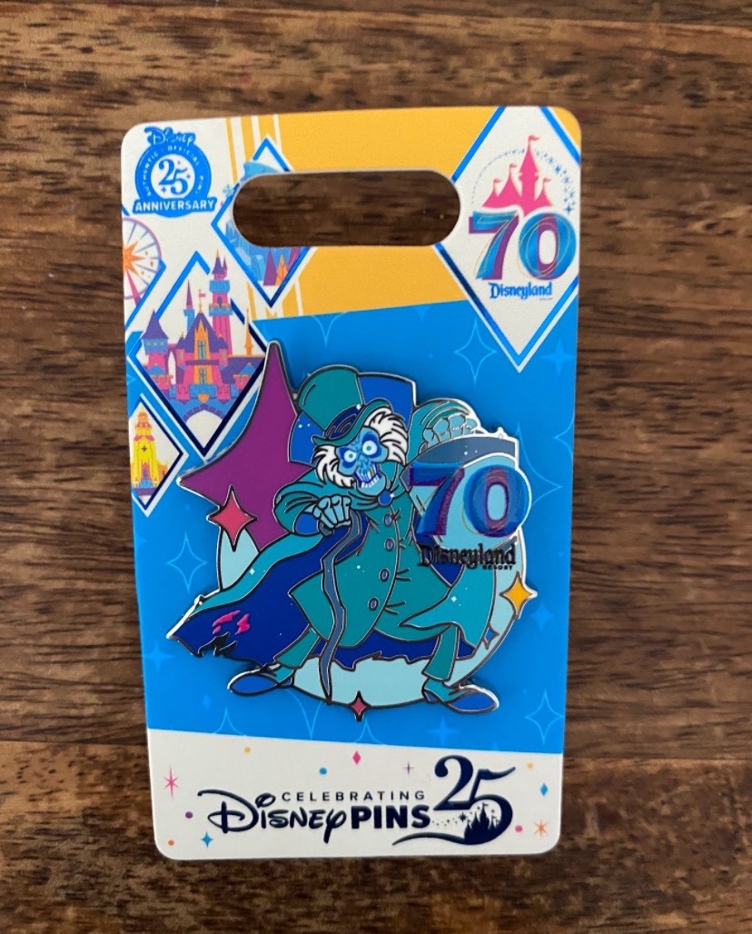 Disney Parks Disneyland 70th Anniversary Celebration HM Hatbox Ghost Pin