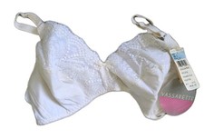 Vtg Vassarette 38C White Lace Bra Style 1915 NOS USA Soft Cup No Underwire