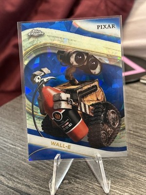 2025 Topps Chrome Disney Pixar #68 WALL-E Sapphire Blue Refractor Holo Near Mint