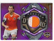 2014 Topps MLS Soccer Purple Relics Brad Davis KIT-BD 47/49 Houston Dynamo