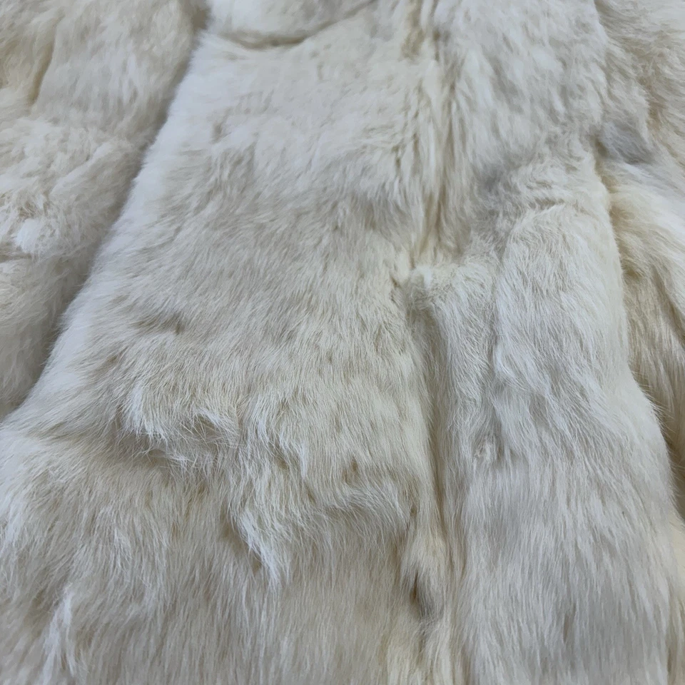 Chaqueta blanca vintage Wilson’s de gamuza y cuero de piel de conejo para mujer talla pequeña Foto 2 de 4