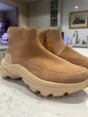 SOREL Kinetic Breakthru Acadia WP Tawny Buff Ankle Boots Women's Size 8.5 NEW