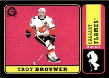 2018-19 O-Pee-Chee Retro Black Troy Brouwer 074/100 Calgary Flames #387