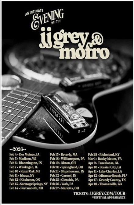 JJ Grey & Mofro 2026 Tour Poster