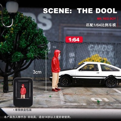 Diorama 1/64 Car Garage Model LED Lighting Backdrop Display Scene Building Model