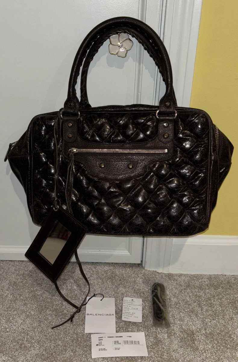 BALENCIAGA Quilted Matelassé City Bag Balenciaga Classic Large Sienna Quilted Matelassé GM Bag – Occhi
