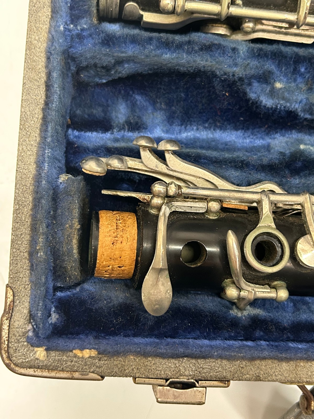 Vtg Schreiber & Sohne Germany Bb Clarinet Instrument & Hard Case As Is