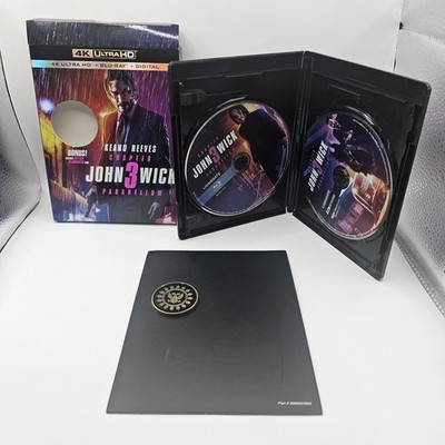 John Wick Chapter 3 Parabellum (4K Bluray/Bluray) W/ Adjusicator Coin No Digital