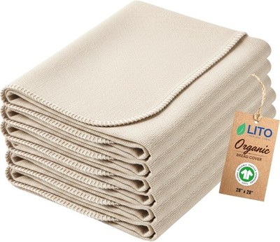 Flour Sack Towels Bread Dough Proofing   Unbleached Thick Cotton Baking Cloth