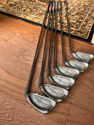 USED -PING ISI-K GREEN DOT - IRON SET - 3,5,6,7,8,9 - Dynamic Gold Stiff