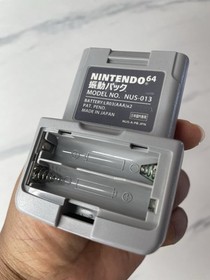 Nintendo 64 N64 Rumble Vibration Pak Pack Gray (NUS-013) OEM Authentic Nice Cond