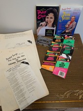 Variety Karaoke Cassette Tapes 9 With Sheet Music.  Bonus Xmas Sheet Music.