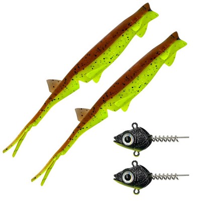 Vertikalköder Senshu Pelaga Shad Head Set Pelagic Pelagisch angeln 16/24cm