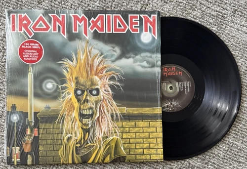 IRON MAIDEN SELF TITLED LP VINYL RECORD 180 gram vinyl 2014 remastered (opened)