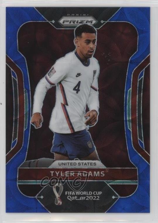 2022 Panini Prizm World Cup Qatar Choice Blue Prizm 8/135 Tyler Adams #208 0w77
