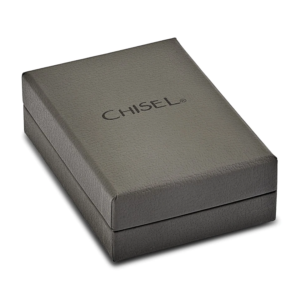 Acero inoxidable pulido rosa chapado en IP con arco de circonita cúbica con collar de extensión de 1,75 pulgadas SRN1456 Foto 2 de 4