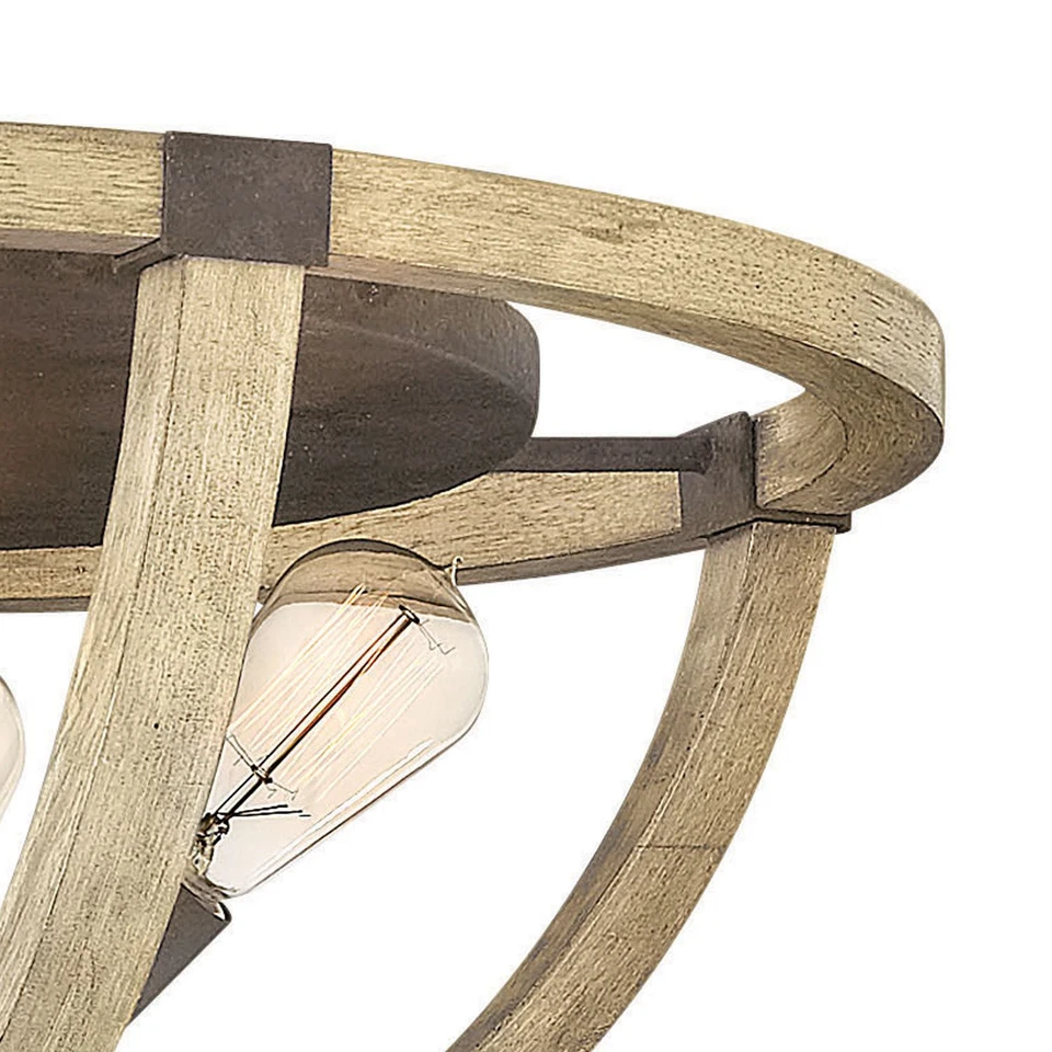 Fredrick Ramond FR40571 4 灯吸顶灯具 - 铁锈 — 第 2/4 张图片