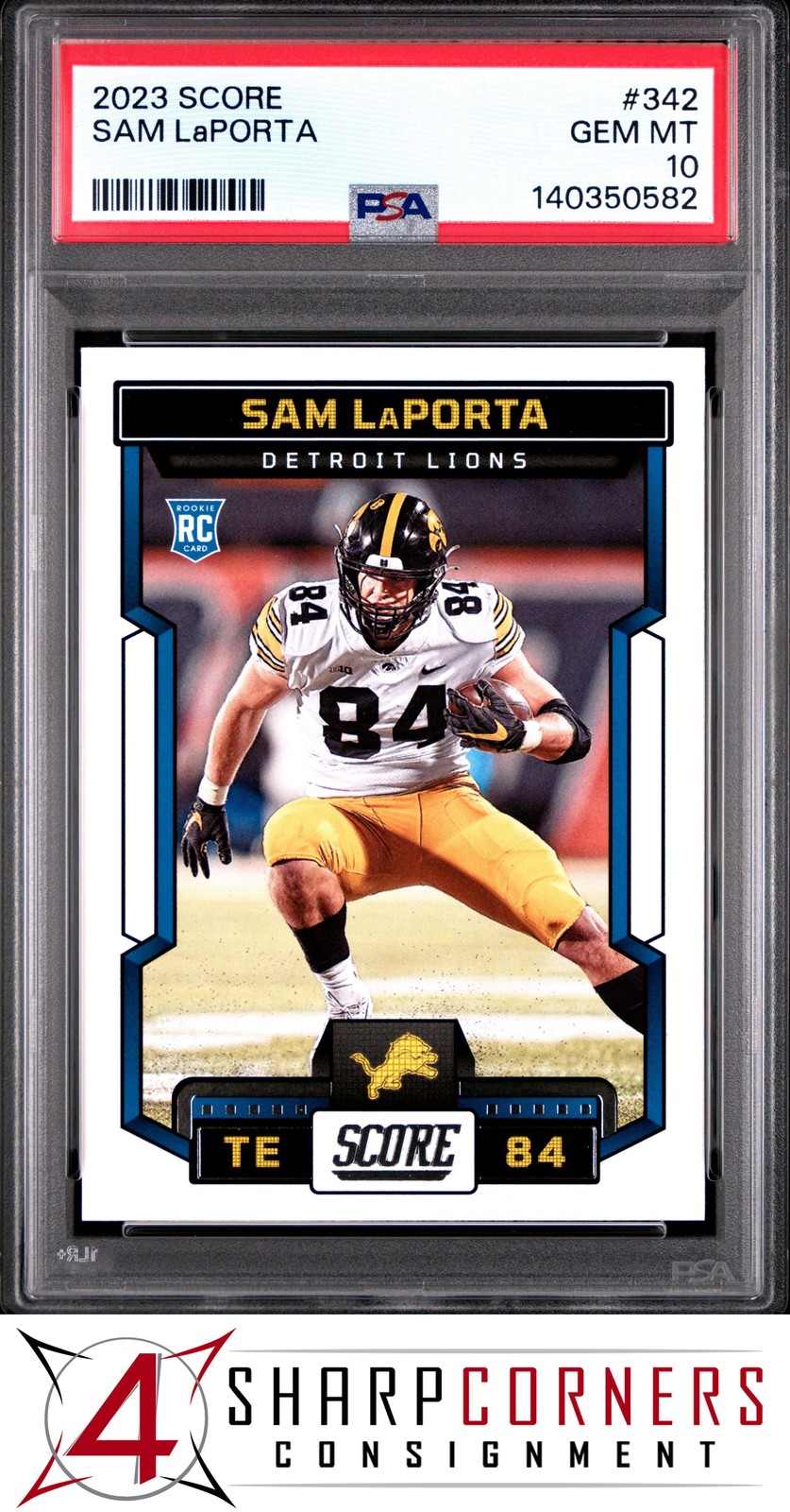 Sam LaPorta Panini Score #342 Base