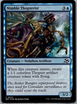 Nimble Thopterist (C) #53 Foil Aetherdrift MTG NM