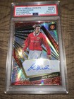 2022-23 Panini Revolution Premier League Autographs David Beckham PSA 9 AUTO 10
