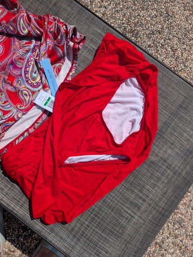 nwt antonio melani Tankini Paisley Swimsuit Skort Set - Picture 3 of 4