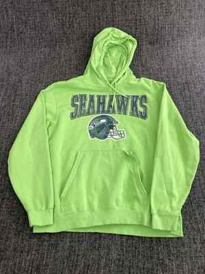 Official NFL Team Apparel Seattle Seahawks Hoodie Herren L Lime Green Spellout
