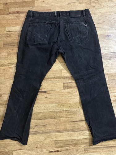 Jeans Cult of Individuality Nero Uomo W44 L32 Pantaloni Denim Vestibilità Dritta - Foto 2 di 15