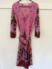 Zimmermann Dress Size 0 AU 8 Vintage Pink Belted Kaftan Mini