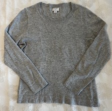 J Crew Teddie Size Medium Wool Blend Long Sleeve Sweater Soft Crew Neck Knit
