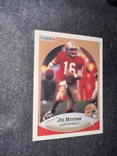 1990 Fleer - Headings TD'S and YDS Switched #10 Joe Montana