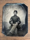 148th Regiment Pennsylvania Infantry Captain Civil War Soldier Tintype Photo ID