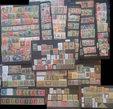 Europe stamps M&U on cards/Hagners as priced E1 series