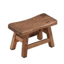 Solid Wood Step Stool, Rustic Small Wooden Stool for Adults, Kids and Toddler...