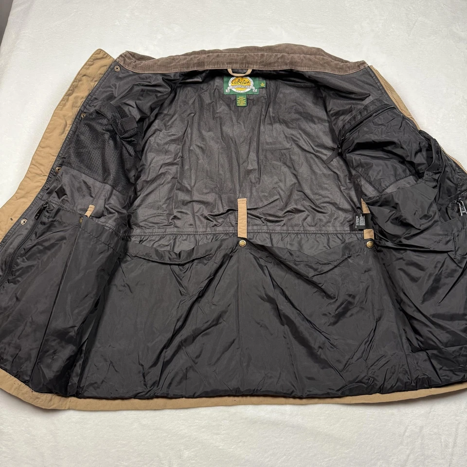 Cabela's Gore-Tex Jacket Mens XL Tan Orange Hunting Upland Coat Outdoor Gear - Image 4 of 4