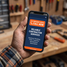 Contractor Website Design | HVAC Plumbing Roofing Towing | SEO Ready | 5 Page