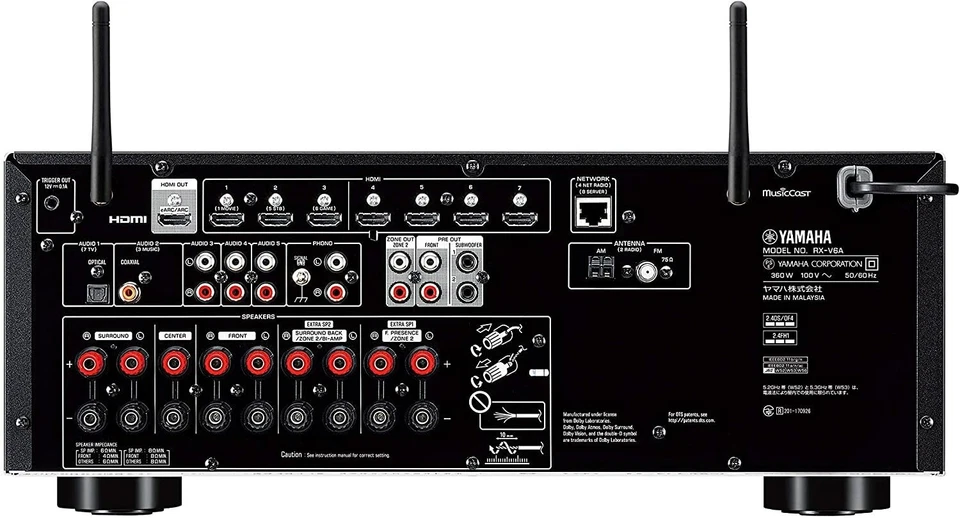 Yamaha RX-V6A(B) AV-Receiver 7.1ch Dolby Atmos/DTS:X/4K120Hz/Amazon Music Alexa - Bild 3 von 3