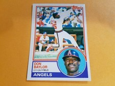Don Baylor Chris Chambliss MLB 1983 Topps WRONG BACK ERROR RARE